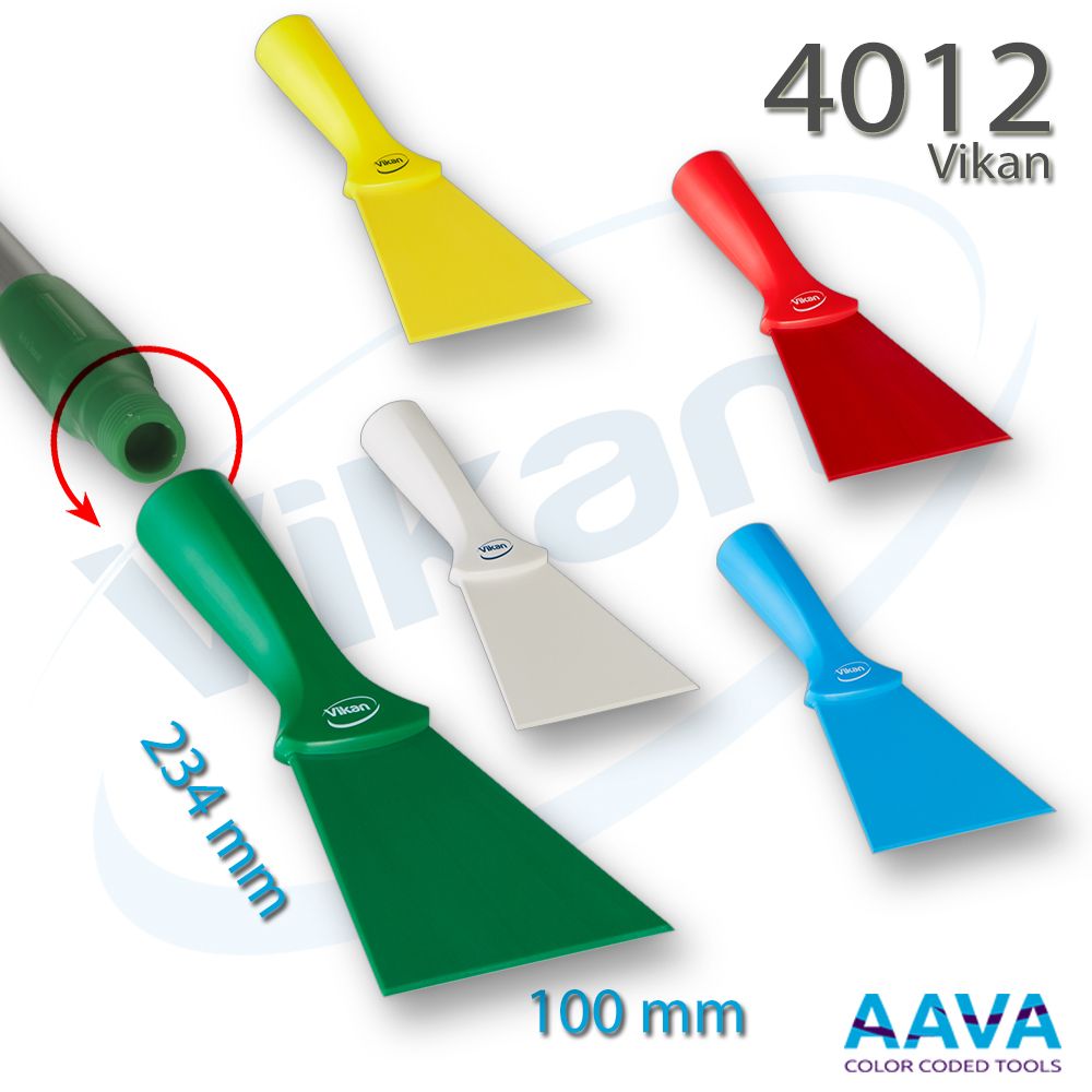 Vikan 4012 Nylon Scraper with Threaded Handle 100 mm