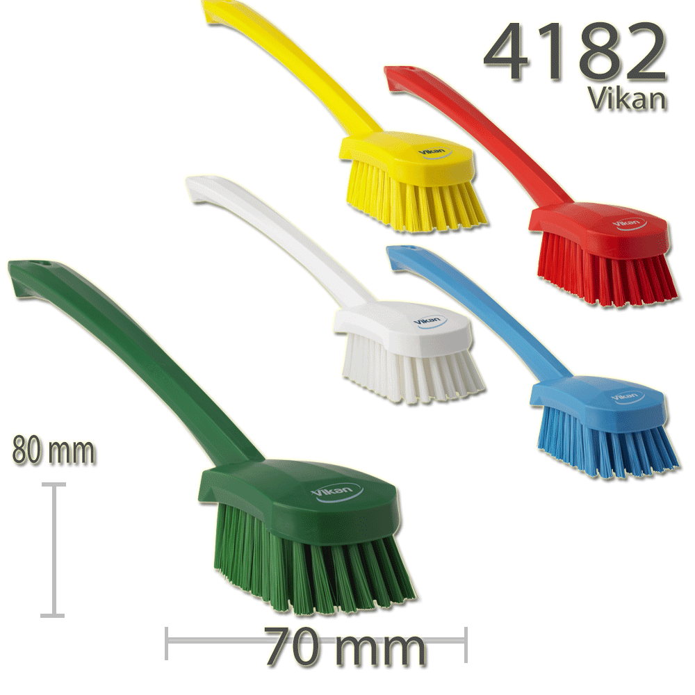 Vikan 4182 Washing Brush with long handle 415 mm Medium