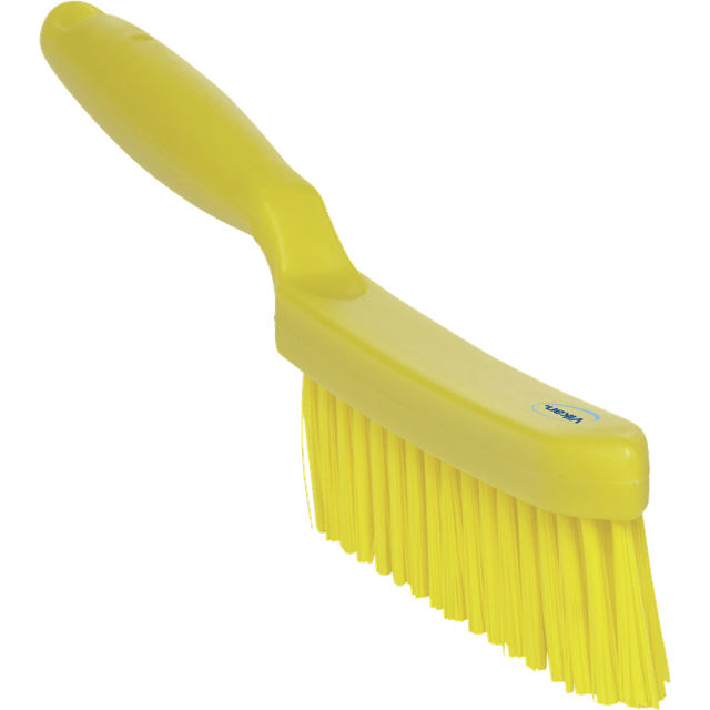 Vikan 41922 Short Handle Scrubbing Brush- Stiff, Green