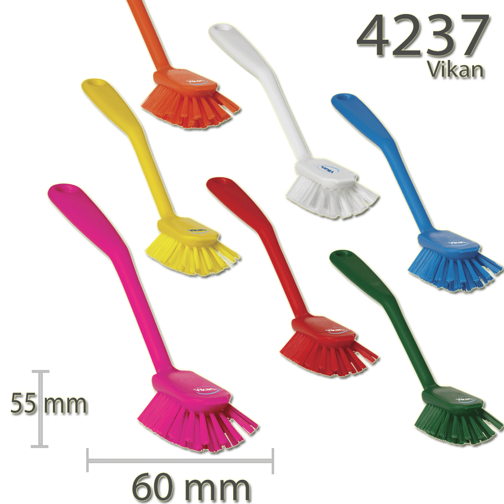 Vikan 4237 Dish Brush with scraping edge 280 mm Medium