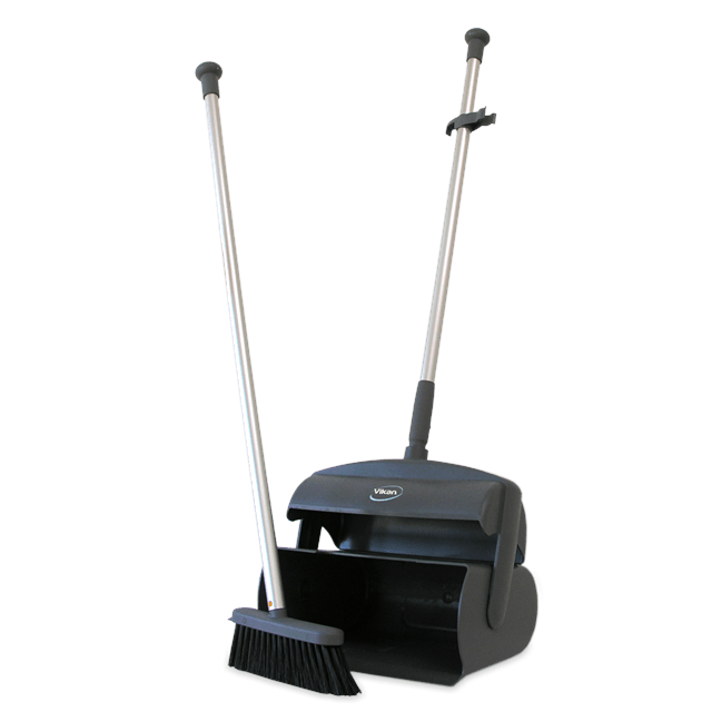 Vikan 559618 Dustpan set closed with broom and squeegee 1050 mm Grey