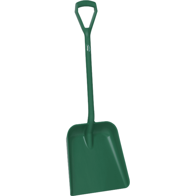 Vikan 56232 One Piece Shovel D Grip 379 x 345 x 90 mm 1035 mm Green