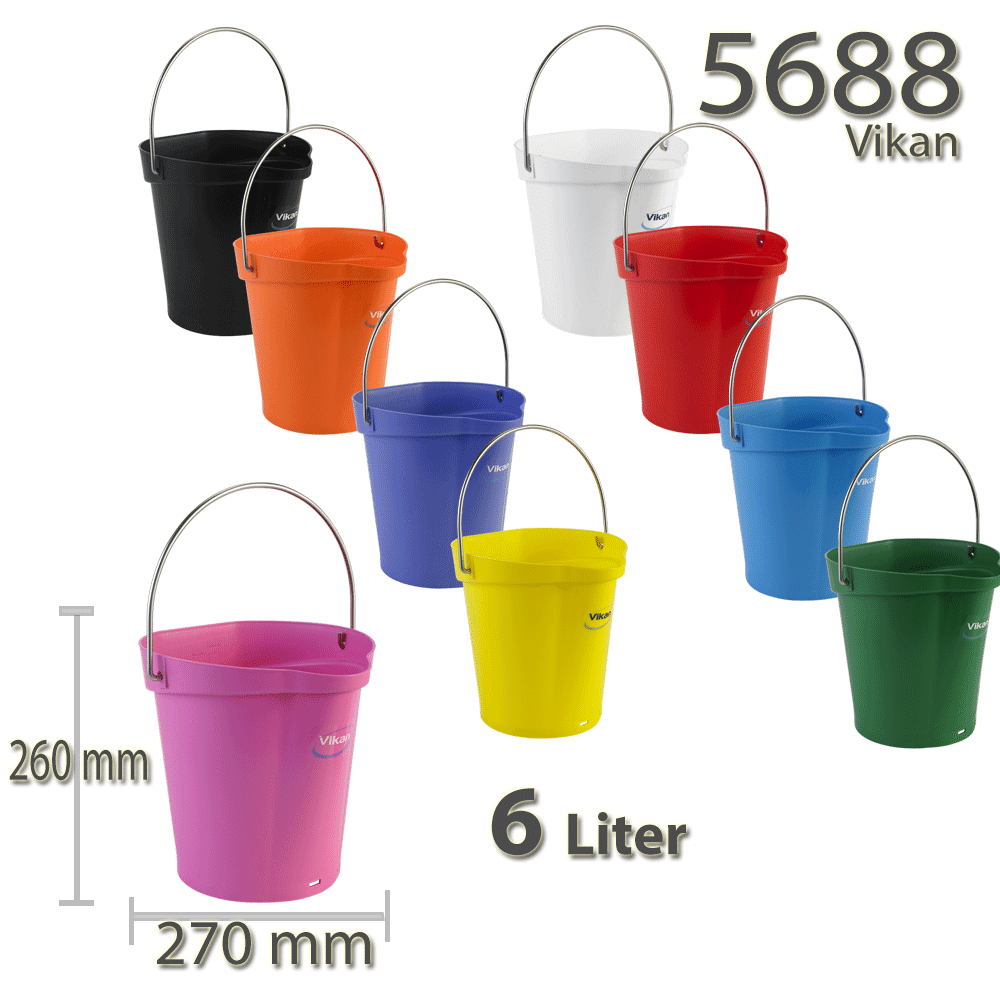vikan-5688-eimer-6-liter-aava-color-coded-tools