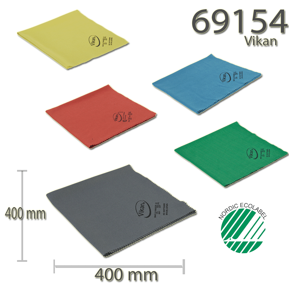 Vikan 69154 Microfibre Lustre cloth 40 x 40 cm
