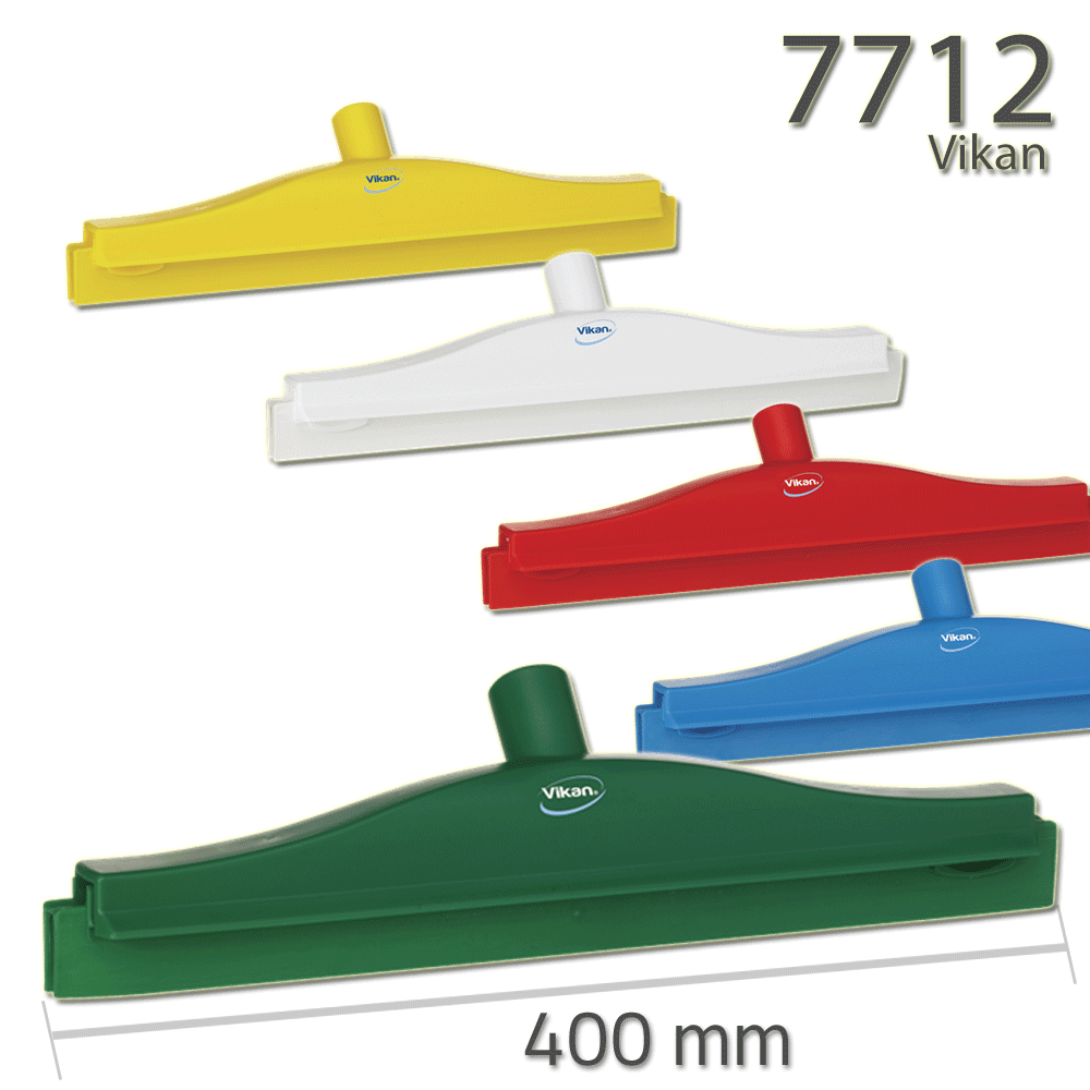 Vikan 7712 Hygienic Floor Squeegee w/replacement cassette 405 mm