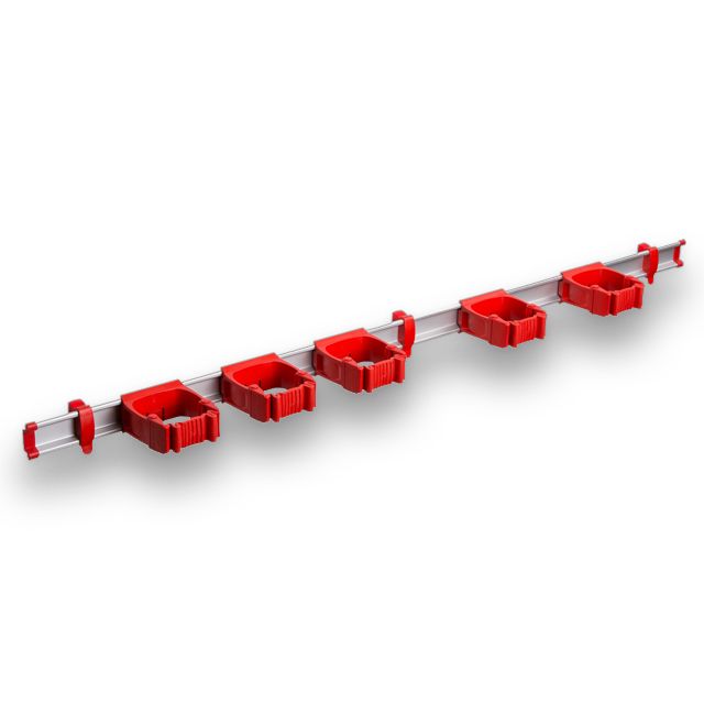 9-5-0 Toolflex One 94 cm Rail with 5 x P-01 Holder - Red