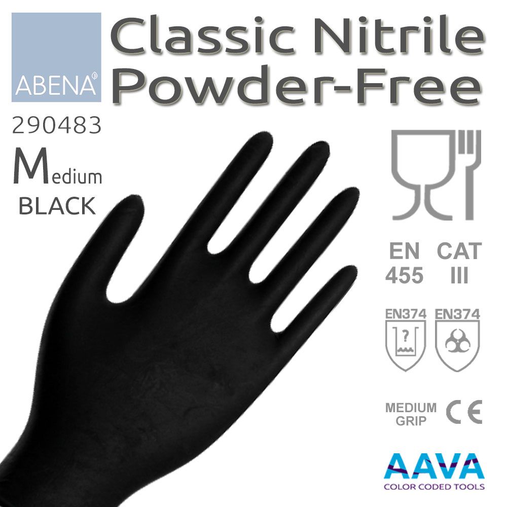 Nitrile Examination Glove Powder-Free Black M