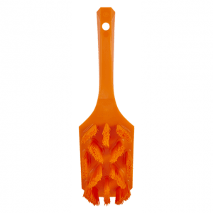 Vikan 41797 UST Hand Brush w/short handle 260 mm Hard Orange