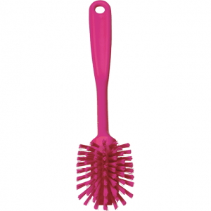 Vikan 42371 Dish Brush with scraping edge 280 mm Medium Pink