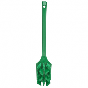 Vikan 41962 UST Hand Brush w/long Handle 395 mm Hard Green