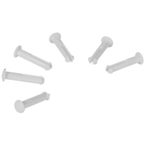 Vikan 10015 White Spare Pins – Set of 6 for Hi-Flex Wall Bracket System (1011x & 1013x)