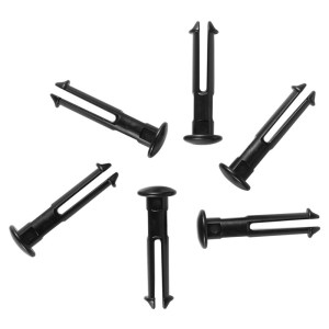 Vikan 10019 Black Spare Pins – Set of 6 for Hi-Flex Wall Bracket System (1011x & 1013x)