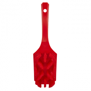Vikan 41794 UST Hand Brush w/short handle 260 mm Hard Red