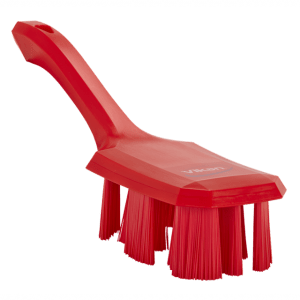 Vikan 41794 UST Hand Brush w/short handle 260 mm Hard Red