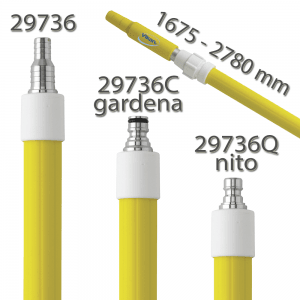 Vikan 29736 Telescopic Waterfed Handle 1615 - 2780 mm Ø32 mm Yellow