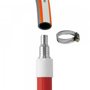 Vikan 29734 Telescopic Waterfed Handle 1615 - 2780 mm Ø32 mm Red