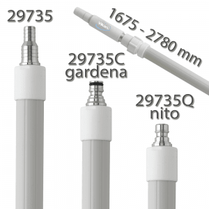 Vikan 29735 Telescopic Waterfed Handle 1615 - 2780 mm Ø32 mm White