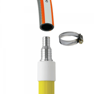 Vikan 29736 Telescopic Waterfed Handle 1615 - 2780 mm Ø32 mm Yellow