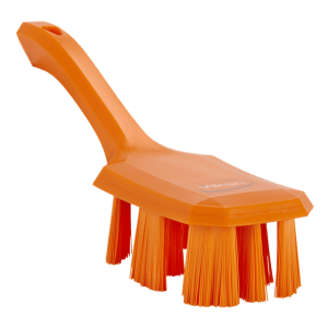Vikan 41797 UST Hand Brush w/short handle 260 mm Hard Orange