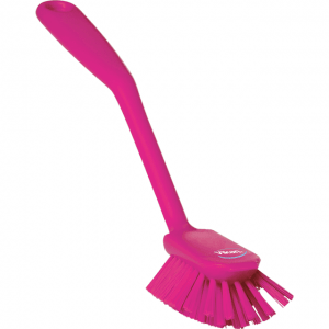 Vikan 42371 Dish Brush with scraping edge 280 mm Medium Pink