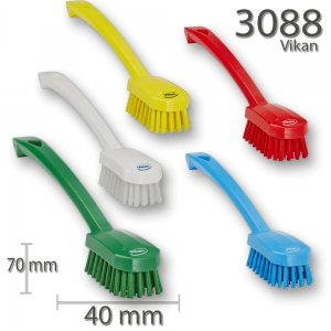 Vikan 3890 Hand Scrub Brush - Stiff - Green