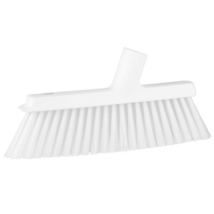 Vikan 31035 Dustpan Broom with Angled Thread – 250 mm – White