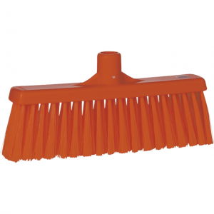 Vikan 31667 Broom w/ Straight Neck 310 mm Medium Orange
