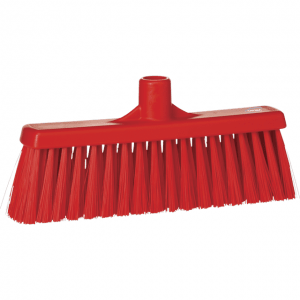 Vikan 31664 Broom w/ Straight Neck 310 mm Medium Red