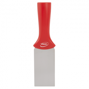 Vikan 40104 Stainless Steel Scraper with Threaded Handle 50 mm Red