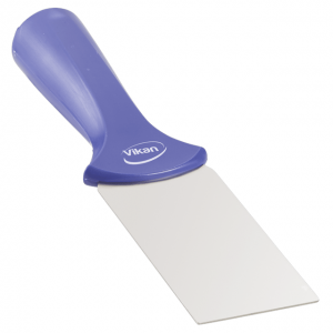 Vikan 40108 Stainless Steel Scraper with Threaded Handle 50 mm Purple