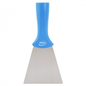 Vikan 40113 Stainless Steel Scraper with Threaded Handle 100 mm Blue