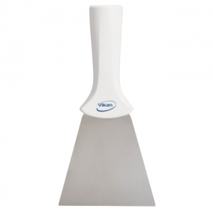 Vikan 40115 Stainless Steel Scraper with Threaded Handle 100 mm White