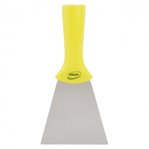 Vikan 40116 Stainless Steel Scraper with Threaded Handle 100 mm Yellow