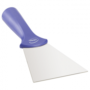 Vikan 40118 Stainless Steel Scraper with Threaded Handle 100 mm Purple