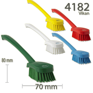 Vikan 4182 Washing Brush with long handle 415 mm Medium
