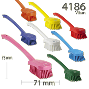 Vikan 4186 Washing Brush with long handle 415 mm Hard
