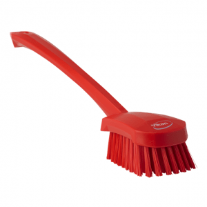Vikan 41864 Washing Brush with long handle 415 mm Hard Red