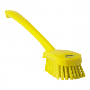Vikan 41866 Washing Brush with long handle 415 mm Hard Yellow