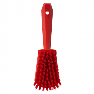 Vikan 41924 Washing Brush w/short Handle 270 mm Red