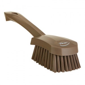 Vikan 419266 Washing Brush w/short Handle 270 mm Brown