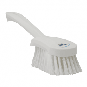 Vikan 41945 Washing Brush with short handle 270 mm Soft/split White