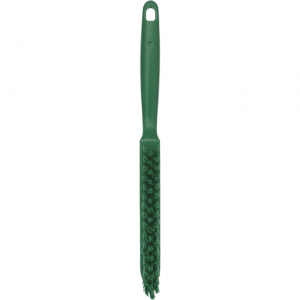 Vikan 41952 Narrow Hand Brush with short handle 300 mm Very hard Green