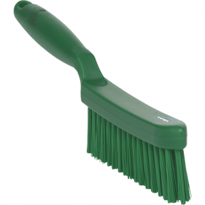 Vikan 41952 Narrow Hand Brush with short handle 300 mm Very hard Green