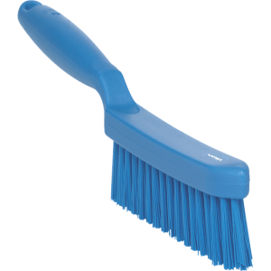Vikan 41953 Narrow Hand Brush with short handle 300 mm Very hard Blue