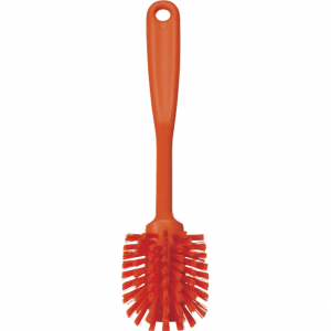 Vikan 42377 Dish Brush with scraping edge 280 mm Medium Orange