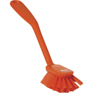 Vikan 42377 Dish Brush with scraping edge 280 mm Medium Orange