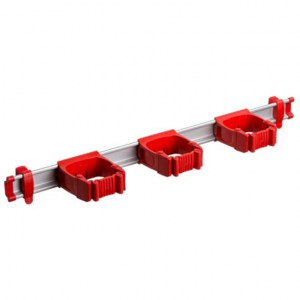 Toolflex One 54 cm Rail with 3 x P-01 Holder - RED