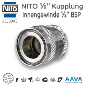 Vikan 53500A3 Nito 1/2'' Coupling with 1/2'' Female Thread BSP