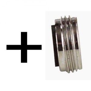 Vikan 5352GA3 Nito 1/2'' Coupling with 1/2'' + 3/4'' BSP + M22 Female Thread