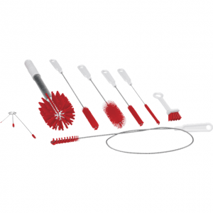 Vikan 53584 Brush Kit f/Softice Machines Red